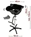 Hairdressers Portable Salon Tilting Black Backwash Deep Basin Bowl Stand with Free Gel Neck Rest - Hair Barber Salon Clinic Surgery Training