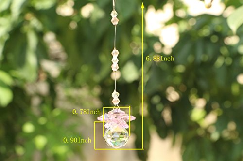 Yier® 20mm Kristall Kronleuchter Prismen Fenster Regenbogen -Hersteller Suncatcher 6er Pack - 2