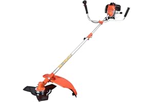 UKCUTTER Petrol Brush Cutter Strimmer Garden Grass Trimmer 2 in 1 with 52cc 2 Stroke Engine BC520