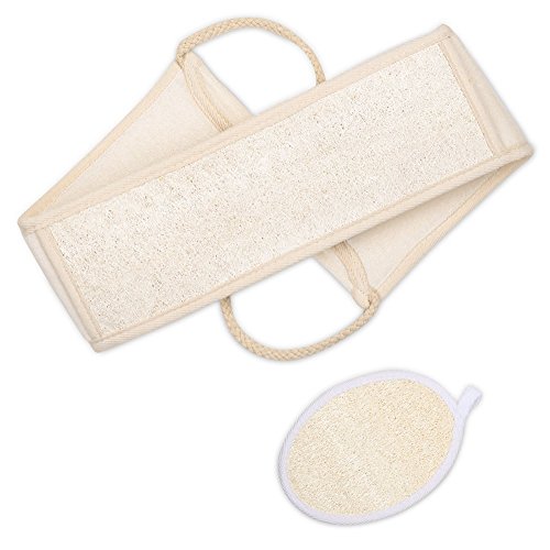 Plemo Exfoliating Loofah Shower Bath Back Scrubber Loofa Pad for Men and Women
