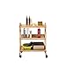 Produktbild DREI Schichten Bambus Beauty Trolley, 53/60/70 cm Holz Farbe Beauty Salon Hair Salon Friseur, 50 kg Laden (größe : 60 * 32 * 73cm)