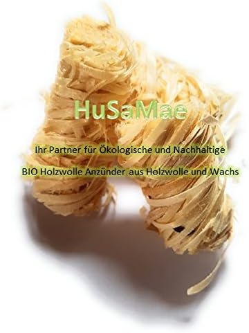 Lighter 0,5-Kg, HuSaMae Bio-Lighter, Wood Wool Lighter, Fireplace Lighter, Oven Lighter, Barbecue Lighter made of Wood Wool &amp; Wax, Eco-Lighter suitable as Rocket Lighter Lighter