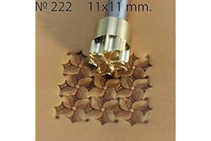 DANDS LTD Herramienta de sello de cuero, perforadoras de trabajo, herramientas de tallado de latón, n.º 222