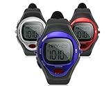 FITNESS PULSE HEART RATE MONITOR SPORT WATCH RUNNING EXERCISE CALORIE COUNTING SILVER