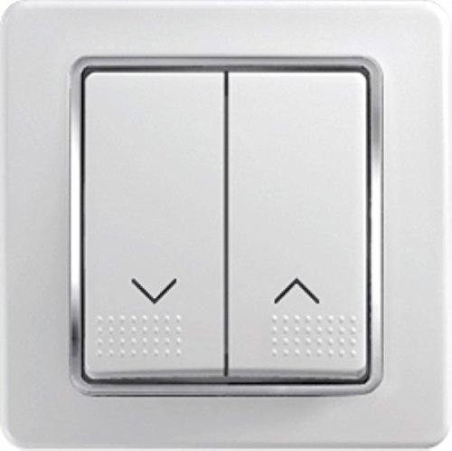 Preisvergleich Produktbild TEM Schalterprogramm UP Unterputz Ekonomik Jalosie Taster Weiß Duroplast