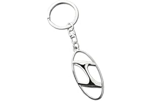 fibhyrtingy Creative Car Logo Keychain for Car 3D Chrome Metal Alloy Key Chain Gifts for Women and Men Keyring Universal Size