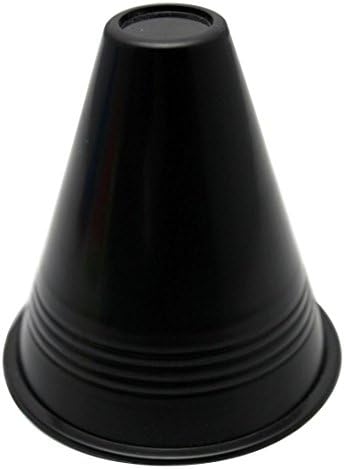 Huich 10pcs Thicker Multi-Purpose Multi-Color Plastic Traffic Speed Training Equipment Slalom Skates Cones Marker Toy (Black)