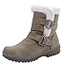Produktbild MYMYG Damen Classics Schneestiefel Warme Plüsch Gefüttert Winterstiefel Frauen Schnalle Warme Schuhe Pelz Snow Boots Short Bootie Keep Warm Schuhe Schneeschuhe