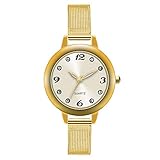 Giologre Damen Armbanduhr Uhren Armbanduhr Analog Quarz Uhr Smartwatches Watch PU Leder Rmbanduhr Quarzuhr Armbanduhr Elegant Uhr Uhren Analog Quarz Leder Armbanduhren Metallarmband (Weiß)