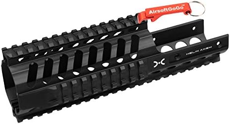 Aluminum 9 Inch Short KRISS Rail for KWA KRISS VECTOR Airsoft GBB (Black) - Keychain Included