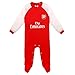 Arsenal FC Official Football Gift Home Kit Baby Sleepsuit Red White 3-6 Months