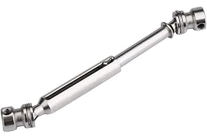 DRFEIFY RC Drive Shaft, Metal Rear Middle Drive Shaft Parts Compatible With FY-01/02/03/04/05 / Wltoys 12428/12423 Accessory