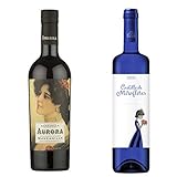 Este estuche compuesto por dos botellas de vino de gran calidad, elaborado por las mejores bodegas del marco de Jerez. Se compone por: