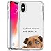 Produktbild iPhone X iPhone 10 Hülle, schlankes Design, Flexibles Design, Ballerina-Druck, stoßfest, weiches TPU und Gummi, Schutzhülle für iPhone X iPhone 10, transparent, Stupid Dog
