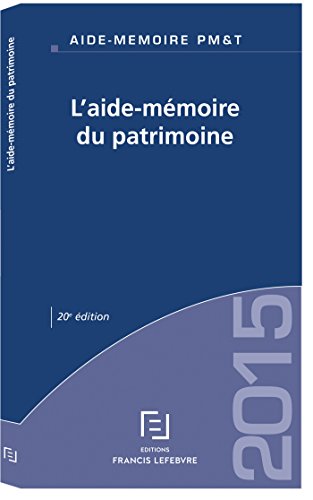 Télécharger AIDE-MEMOIRE DU PATRIMOINE Livre PDF Gratuit