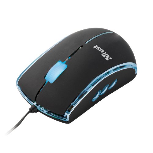 Trust MultiColour Mini Optische Netbook Maus schnurgebunden schwarz