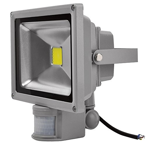 Leetop 50W SMD LED Strahler Fluter IP65 Flutlicht Leuchtmittel Scheinwerfer kaltweiß Wandstrahler Außenstahler Leuchtmittel mit PIR Bewegungsmelder(2 Stücke) - 4
