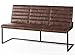 Produktbild Esszimmer Sitzbank Küchenbank Vintage Metallgestell Kunstleder braun Neele Essbank (160 cm)