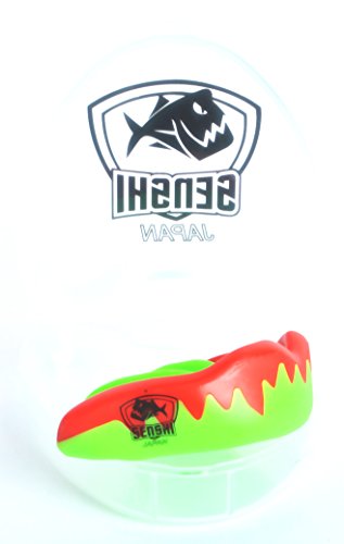 Senshi Japan Blue & Red Gum Shield - Soft Acrylic Material, Superior Protection & Comfort for Intense Sports, Top-Notch Teeth Protection, Customizable Fit, Versatile for Men & Women
