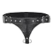 Produktbild FEESHOW Herren Wetlook String Unterhose Lackleder Erotik Slip Thong Brief Unterwäsche mit O-Ring