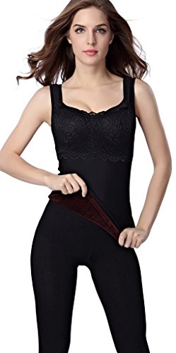 Bigood Women Thermal Shapewear Tummy Control Shaper Tank Bodyshaper Black XL