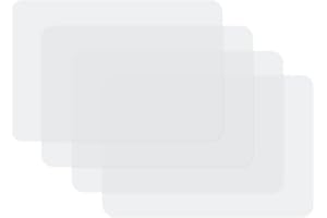 VENILIA Vénilia Tischset Transparent, Platzset für Esszimmer, Esstischmatten, Telleruntersetzer, Platzdeckchen, abwischbar, lebensmittelecht, 45 x 30 cm, 4 Stück