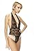 Fashion Women Sexy Stimulate Lace Lingerie Babydoll See-through Dress Black New
