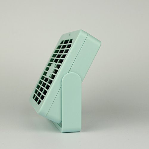 Glighone USB Ventilator Mini Standventilator Tischventilator Kleiner Lüfter mit 360° Halterung, sehr leise und kraftvoll, grün - 4