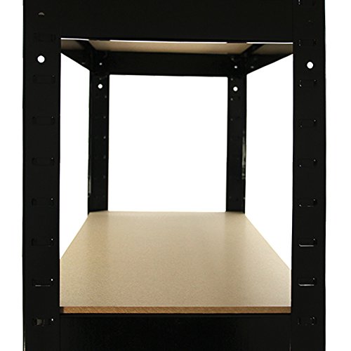 4 x T-Rax, 75 x 30 x 150 cm, 5 Fächer, Abdeckung, Garage, Regale, Regal, Android-Smartphones schwarz - 4