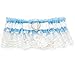Produktbild lampox Strumpfband Hochzeit Schleife Spitze Braut Hochzeit (blau/weiß 4)