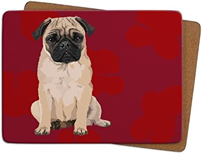 Pug Table Mat by Leslie Gerry - Placemat