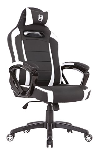 N. Seat Pro 300 Racing Bucket Seat Office/Gaming/Computer Chair with Headrest Pillow
