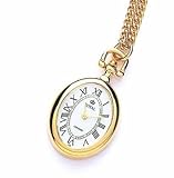 Damen Gold, Oval, Fob Watch Kette &Royal London.