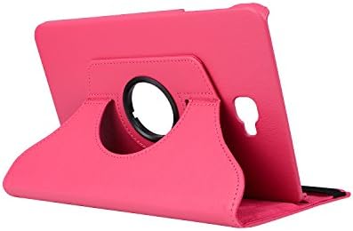 Samsung Galaxy Tab A 10.1 Case - Premium PU Leather 360 Degree Swivel Stand Cover with Auto Sleep/Wake for Samsung Galaxy Tab A 10.1 Inch(NO S Pen Version SM-T580/T585/T587) Tablet, Tablet (Rose)