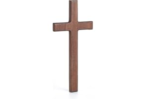 DICOSMETIC 1 Stück 21.5x10.5cm Holzkreuz Wanddekorationen Kleines Christliches Holzkreuz Wandbehang Holzkreuz Religiöses Weihnachts Und Ostergeschenk Für Zuhause Und Bürodekoration