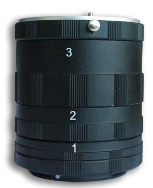 Pixtic - Jeu de 3 bagues allonge macro pour Nikon D40 D50 D80 D90 D200 D300 D700 D800 etc