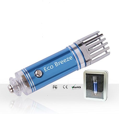 Car Air Purifier,Ionizer, Air cleaner, Ionic air purifier, Car Air Freshener and Order Eliminator | removers cigarettes Smoke, smell and bad odors, Help Kill Germs and Bacteria's keeping you healthy [BY Eco Breeze] (Blue)