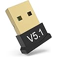 PACE USB Bluetooth Adapter Version 5.1 (Improved), Fast-Connect, Plug & Play, Enhanced BLE HD+ Audio for PC Desktop Laptop, Windows 11/10/8.1 only, Not Support Mac OS, TV, PS5, Car, Home-Theatre