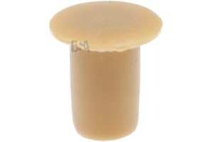 20 Tappi Copriforo 6mm IROX MTP061009CIK020 Beige Nocciola Faggio Plastica Profondità Foro 10mm Testa 9mm Tappo Copri Foro per mobili 6 mm