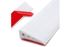 EUBSWA Soglia di Dislivello Pavimento, 100 x 6 x 2 cm rampa per disabili Altezza Rampe per Soglia Della Porta per disabili per carrozzina, deambulatore o scooter