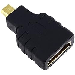 Hosaire HDMI micro D/HDMI A Adaptador HDMI (hembra a macho)