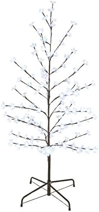 Brite Ideas P001189 150 cm 5 W Plastic Twig Tree Outdoor Lighting with Warm White LEDs, Brown