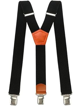 Hosenträger für Herren breit extra starken 4 cm mit 3er Clips Y-Form lange für Männer und Damen Hose alle Farben