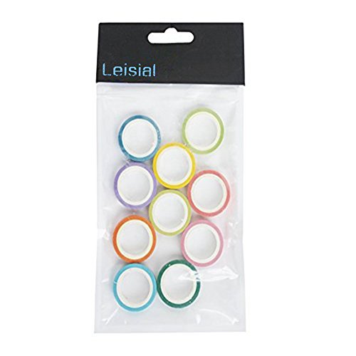 Leisial 10pcs DIY Papel Cintas Rollos Washi Tape Arco Iris Cintas Adhesivas Decorativas Lindo Color Caramelo Puede Escribir reviews Leisial 10pcs DIY Papel Cintas Rollos Washi Tape Arco Iris Cintas Adhesivas Decorativas Lindo Color Caramelo Puede Escribir