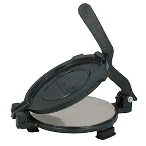 SellShop Heavy Quality Lokhand Puri Maker Press Machine with Handle, Manual Stainless Steel Roti Press, Papad/Khakhra/Chapati Maker (Multicolor)
