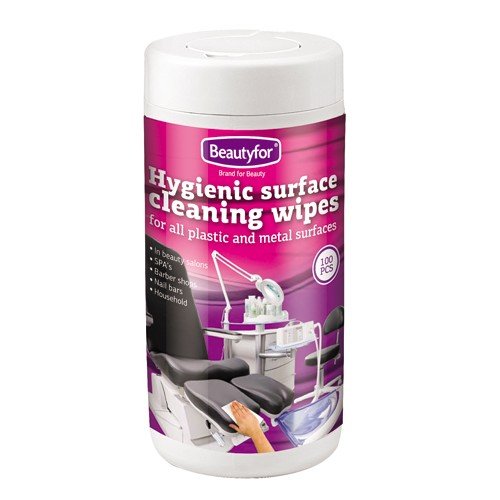 BeautyFor Hygienic Surface Cleaning Wipes Refillable Box x 100