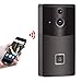 Produktbild ZLMI WiFi HD Ring Video Doorbell, Wireless Video Real Time Intercom PIR Intelligent Motion Detection Alarm Monitor, geeignet für Villa, Home, Office Doorbell
