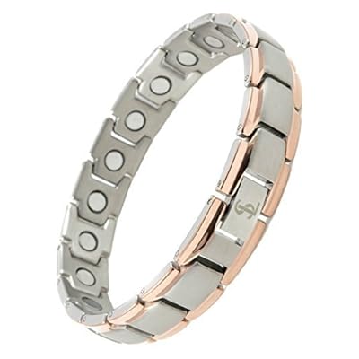 Smarter LifeStyle Elegant Titanium Magnetic Therapy Bracelet Pain Relief for Arthritis and Carpal Tunnel