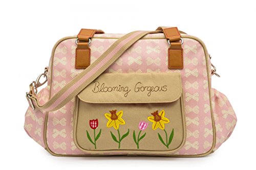 Preisvergleich Produktbild Pink Lining Wickeltasche Blooming Gorgeous Cream Bows on Pink