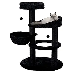 Trixie: - Filippo Scratching Post | with Sisal Scratching Surface & Plush Cover | Provides Endless Opportunities for Cats to Climb, Scratch, & Relax | Suitable for Cats of All Ages ? 114 cm